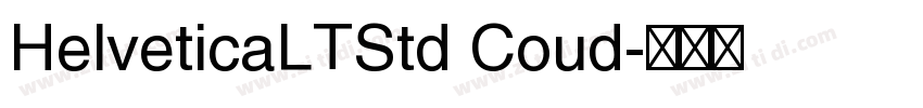 HelveticaLTStd Coud字体转换